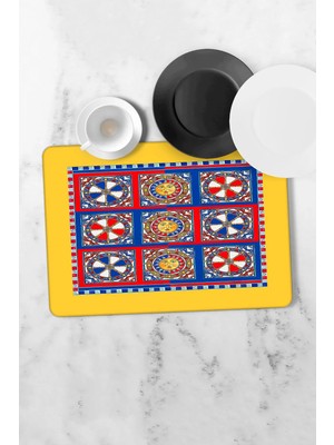 Dekomod Bulaşık Kurutma Matı Kurulama Bezi Örtüsü Tezgah Üstü Emici Bulaşıklık 40X50 cm Yıkanabilir