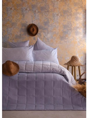 Apricitas Home Tek Kişilik Yatak Örtüsü Set Ines Gri