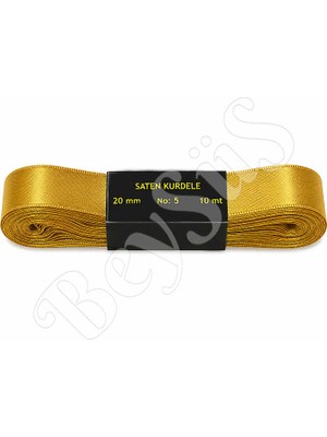 BeySüS Saten Kurdele 20 mm Gold