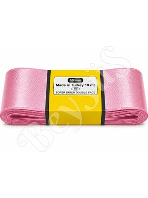 BeySüS Saten Kurdele 60 mm Pembe