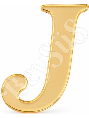 BeySüS Pleksi Harf 4 cm Gold J 4 cm