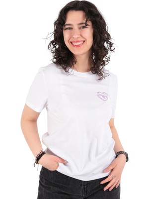 Only Bisiklet Yaka Kadın T-Shirt
