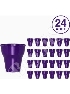 BeySüS Parti Plastik Bardak 24LÜ Mor