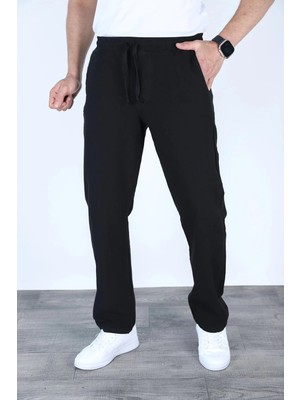 Myrab Denim Baggy Keten Pantolon Jogger Siyah