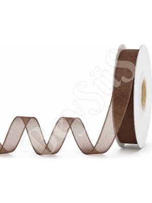 BeySüS Organze Kurdele 10 mm Kahverengi