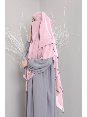 ALDAIYR Üç Katlı Şifon Hijab Sufle