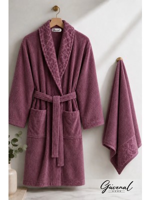 Güvenal Layla 2 Parça Bornoz Seti | Soft Unisex Bornoz | Bornoz | Erkek Bornoz | Kadın Bornoz | Hediyelik | Sabahlık | Çeyiz
