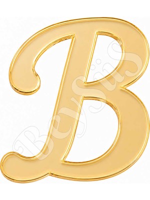 BeySüS Pleksi Harf 4 cm Gold B 4 cm