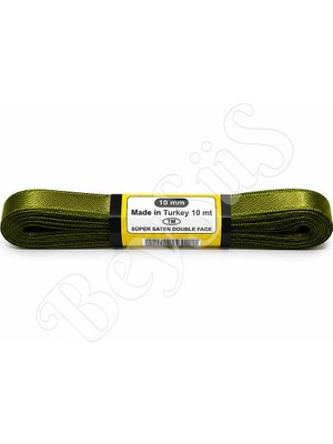 BeySüS Saten Kurdele 10 mm Yeşil