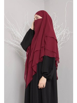 ALDAIYR Üç Katlı Şifon Hijab Sufle