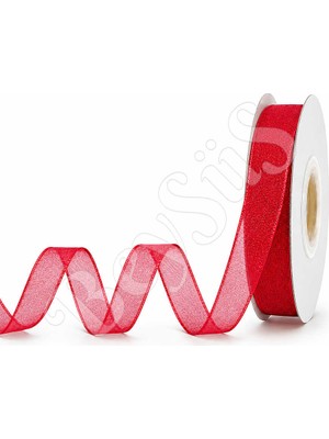 BeySüS Organze Kurdele 10 mm Kırmızı