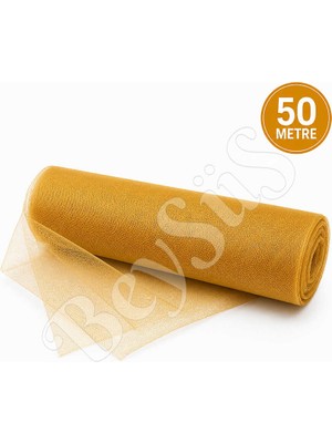 BeySüS Süsleme Tülü Gold Grek Tül 50 M