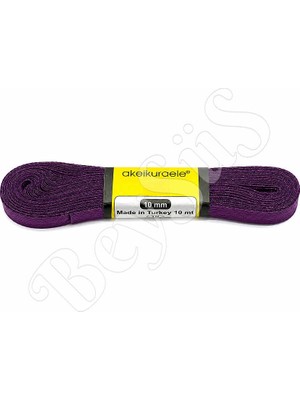 BeySüS Saten Kurdele 10 mm Mor