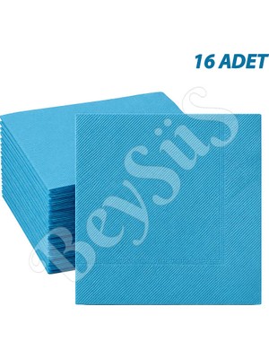 BeySüS Parti Peçete 16lı Mavi