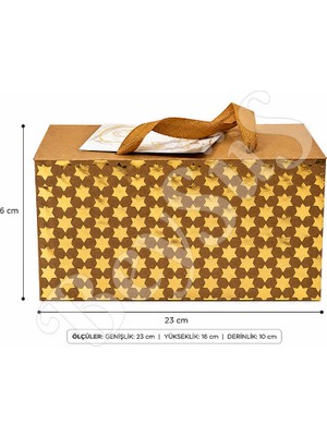 BeySüS 23x16 cm Hediyelik İthal Kutu Çanta Kraft