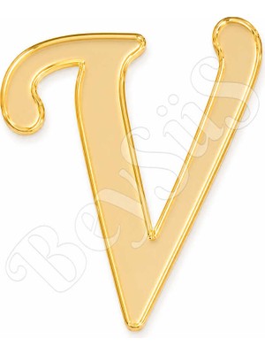 BeySüS Pleksi Harf 4 cm Gold V 4 cm