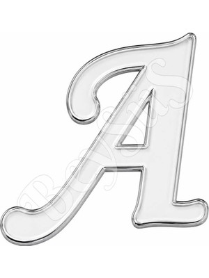 BeySüS Pleksi Harf 4 cm Gümüş A 4 cm