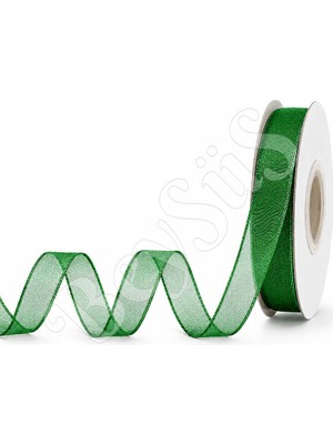 BeySüS Organze Kurdele 10 mm Yeşil