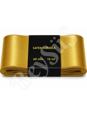 BeySüS Saten Kurdele 60 mm Gold