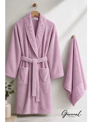 Güvenal Layla 2 Parça Bornoz Seti | Soft Unisex Bornoz | Bornoz | Erkek Bornoz | Kadın Bornoz | Hediyelik | Sabahlık | Çeyiz