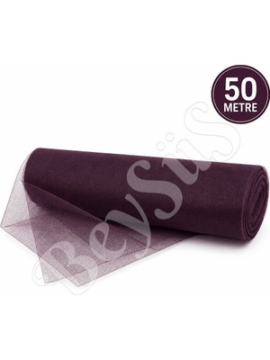 BeySüS Süsleme Tülü Mürdüm Grek Tül 50 M