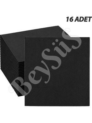 BeySüS Parti Peçete 16lı Siyah