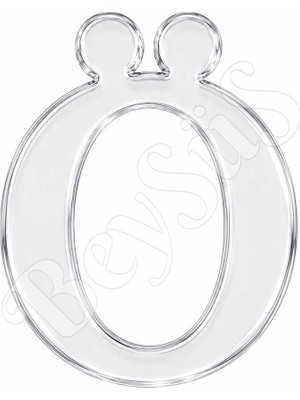 BeySüS Pleksi Harf 4 cm Gold Ö 4 cm
