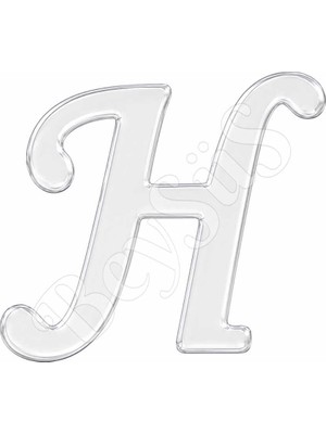 BeySüS Pleksi Harf 4 cm Gümüş H 4 cm