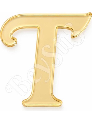 BeySüS Pleksi Harf 4 cm Gold T 4 cm
