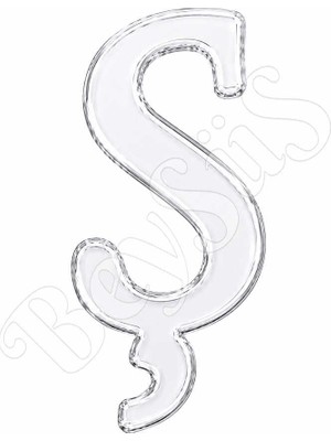 BeySüS Pleksi Harf 4 cm Gümüş Ş 4 cm