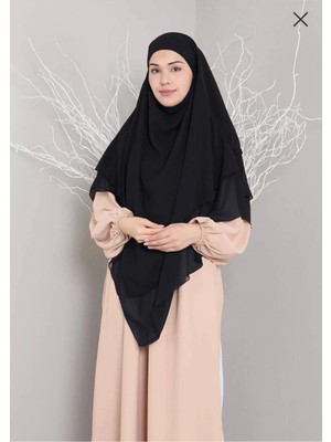 ALDAIYR Üç Katlı Şifon Hijab Sufle