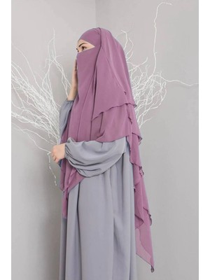 ALDAIYR Üç Katlı Şifon Hijab Sufle