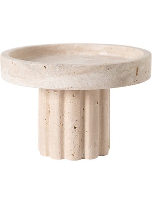 Mudo Home TRAVERTEN DEKORATİF SUNUMLUK 18x12 CM