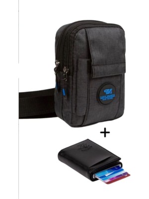 Sannora Bags Unisex Telefon Bölmeli Bel ve Çapraz Omuz Çanta Göğüs Seyahet Günlük Bodybag ve Mekanizmalı Kartlık