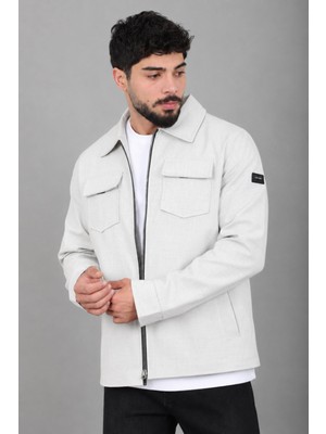 Stil Kombin Bez Ayağı Dokuma Yakalı Kapaklı Mevsimlik Mont Pldp 3035_60397