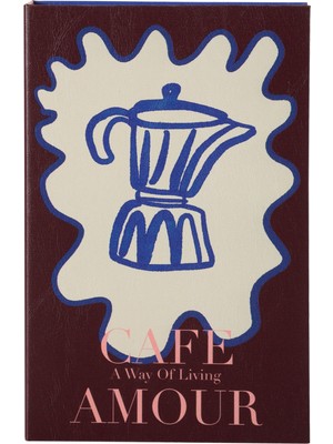 Mudo Home CAFE AMOUR KİTAP KUTU 19X30 CM