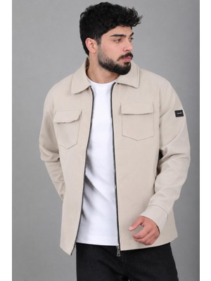 Stil Kombin Bez Ayağı Dokuma Yakalı Kapaklı Mevsimlik Mont Pldp 3035_60397