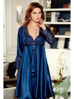 Jeremi Saten Dantelli Kısa 6lı Set 481