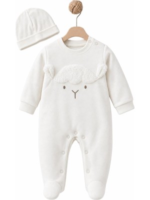 BabyCosy Organic Wear Bebek Tulum Şapka %100 Organik Pamuk , Bebek - Yenidoğan- CSY8307
