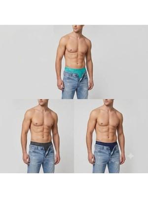Levi's 3'lü Paket Pamuklu Basic Sportswear Logo Boxer Trunk