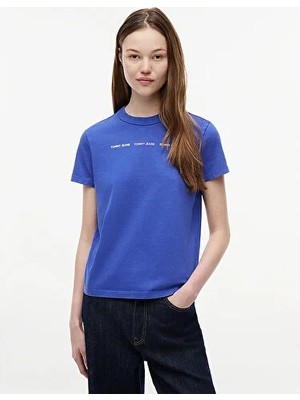 Tommy Hilfiger Tjw Kadın Regular Repeat Wash T-Shirt