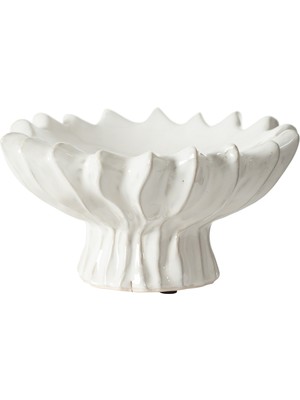 Mudo Home MOVE DEKORATİF KASE BEYAZ 23CM