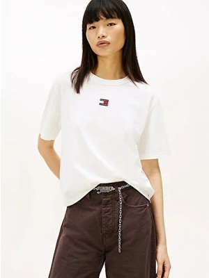 Tommy Hilfiger Kadın Tjw Boxy Fit Badge T-Shirt