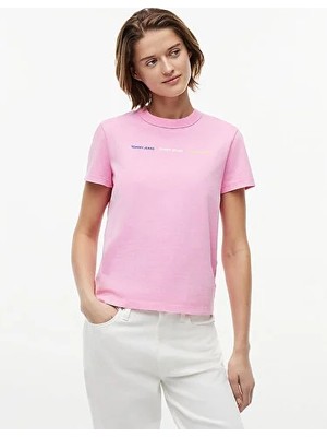 Tommy Hilfiger Tjw Kadın Regular Repeat Wash T-Shirt