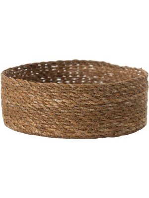Mudo Home HANDMADE NATURAL YUVARLAK SEPET 24 CM