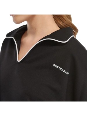New Balance Nb Lifestyle Women Sweatshirt WNC3402-BK Siyah Sweatshirt