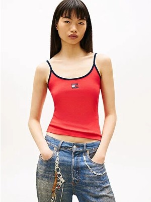 Tommy Hilfiger Kadın Slim Fit Askılı T-Shirt