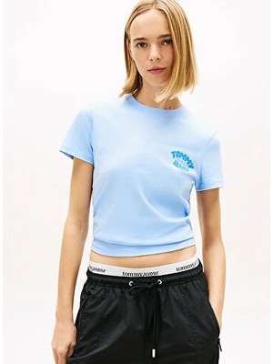 Tommy Hilfiger Kadın Tjw Regular Fit Bubble T-Shirt
