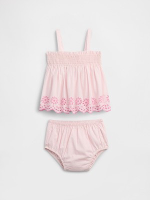 Gap Bebek Açık Pembe Dantel Two-Piece Outfit Set