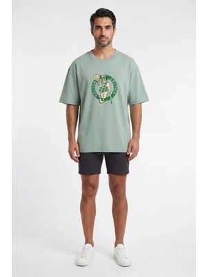 Lixa Future Gen Celti Turkuaz Oversize Erkek T-Shirt 142112